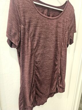 Gaiam Plum Short-Sleeve Yoga Top